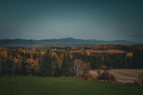 Matapedia - Une vue sur les mont Chic-Chocs