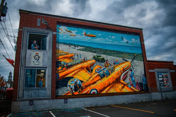 Mitis - L’une des fresques de Mont-Joli