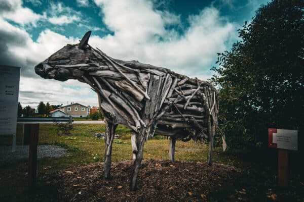 Kamouraska - Sculpture en bois de grève